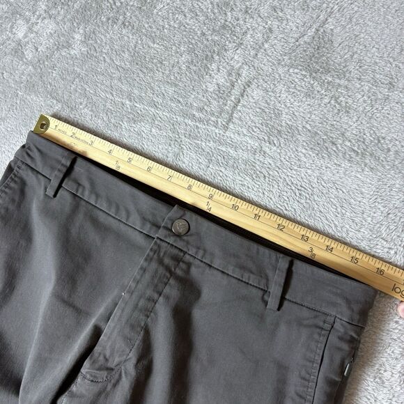 Birddogs Pants Mens 32x32 (Fits 32x32) Grey Slim Fit Pocket Stretch Golf Casual - Picture 4 of 7